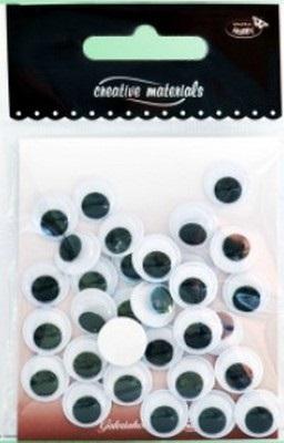 Opakowanie Oczy samoprzylepne okrągłe 12mm 30szt