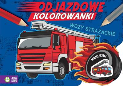 Okładka książki Odjazdowe kolorowanki. Wozy strażackie
