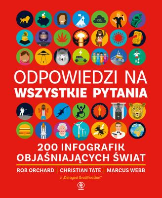 Okładka książki Odpowiedzi na wszystkie pytania. 200 infografik objaśniających świat