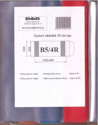 Opakowanie Okładka książkowa regulowana B5/4R (25szt) D&D