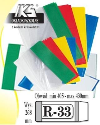 Opakowanie Okładka książkowa regulowana R-33 (10szt) IKS