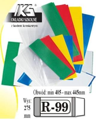 Opakowanie Okładka książkowa regulowana R-99 (10szt) IKS
