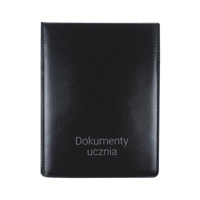 Opakowanie Okładka pionowa na dokumenty ucznia czarna