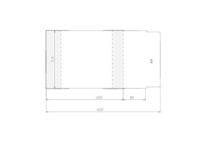 Opakowanie Okładka regulowana 214x365mm (50szt)