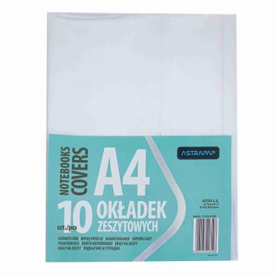 Okładka zeszytowa A4 bezbarwna (10szt) ASTRAPAP. Wydawca: ASTRA papiernicze. SmakLiter.pl Opakowanie Okładka zeszytowa A4 bezbarwna (10szt) ASTRAPAP