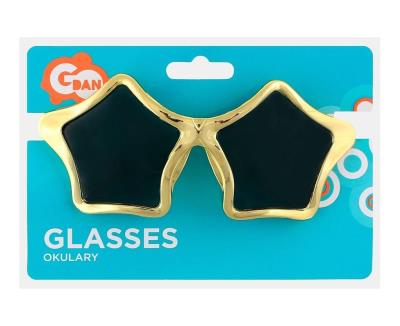 Opakowanie Okulary gwiazdki złote