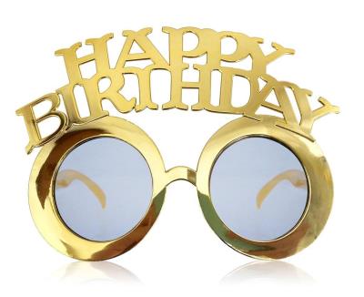Opakowanie Okulary Happy Birthday złote