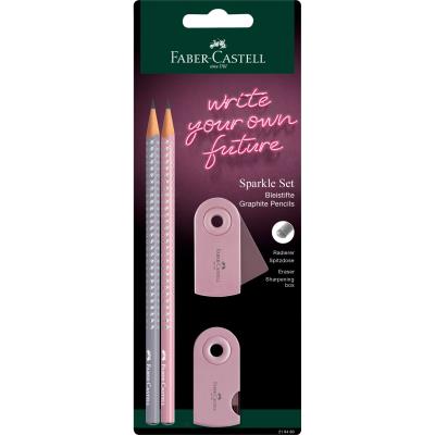 Opakowanie Ołówek 2szt + gumka + temperówka FABER CASTELL