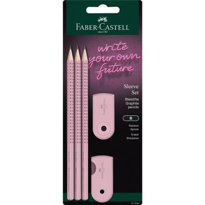 Opakowanie Ołówek 3szt + gumka + temperówka FABER CASTELL