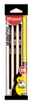 Opakowanie Ołówek Blackpeps 2B 3szt MAPED