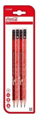 Opakowanie Ołówek HB z gumką Coca-Cola 4szt