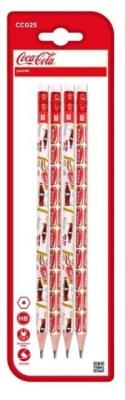 Opakowanie Ołówek HB z gumką Coca-Cola 4szt
