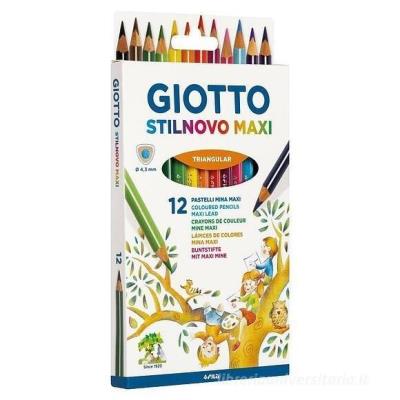 Ołówek Stilnovo Maxi 12 kolorów. Wydawca: GIOTTO. SmakLiter.pl Opakowanie Ołówek Stilnovo Maxi 12 kolorów
