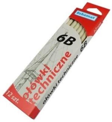Opakowanie Ołowek techniczny 6B (12szt)