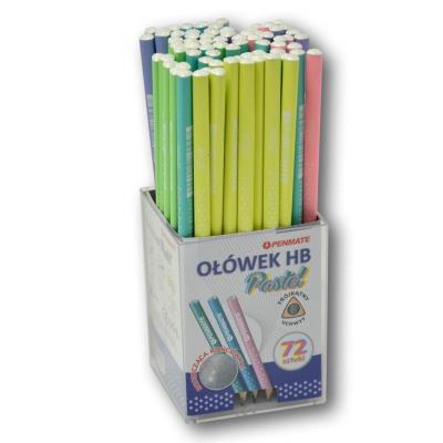 Opakowanie Ołówek trójkątny pastelowy Gwiazdki (72szt)PENMATE