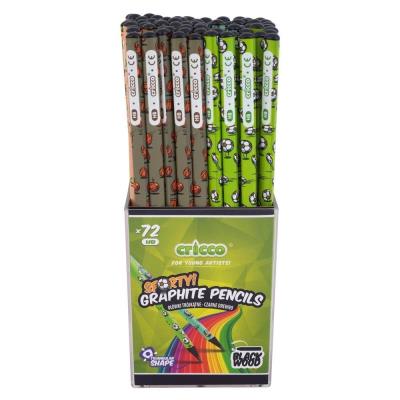 Ołówek trójkątny sporty HB (72szt) CRICCO. Wydawca: Cricco. SmakLiter.pl Opakowanie Ołówek trójkątny sporty HB (72szt) CRICCO