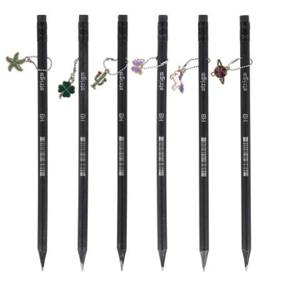 Opakowanie Ołówek z czarnego drewna z zawieszką (72szt) STRIG