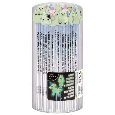 Opakowanie Ołówek z figurką świecącą (24szt) KIDEA