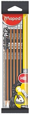 Opakowanie Ołówek z gumką Blackpeps HB 6szt MAPED