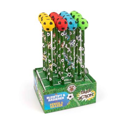 Opakowanie Ołówek z gumką piłka nożna display