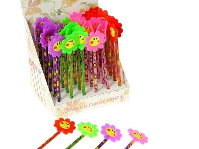 Opakowanie Ołówek z silikonowym kwiatkiem (36szt)