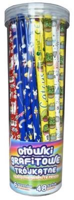 Opakowanie Ołówki grafitowe trójkątne HB (48szt)