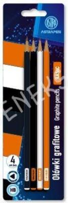 Opakowanie Ołówki grafitowe trójkątne HB Astrapen Classic 4 szt.