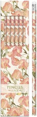 Opakowanie Ołówki ozdobne STPEN17 kwiaty groszku - 6 sztuk