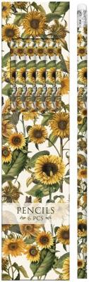 Opakowanie Ołówki ozdobne STPEN21 słoneczniki - zestaw 6 sztu