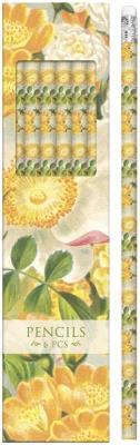 Opakowanie Ołówki ozdobne STPEN31 żółte róże - zestaw 6 sztuk