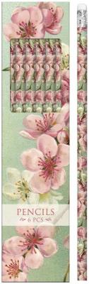Opakowanie Ołówki ozdobne STPEN32 kwiaty wiśni - 6 sztuk
