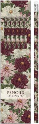 Opakowanie Ołówki ozdobne STPEN34 dalia fioletowa 6 sztuk