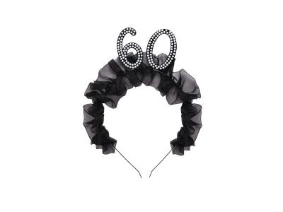 Opakowanie Opaska 60 z falbanką i perełkami