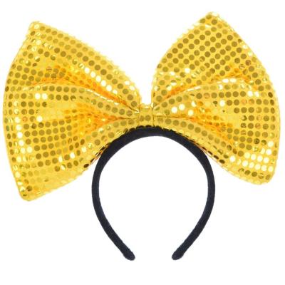 Opakowanie Opaska gigant z cekinami żóła