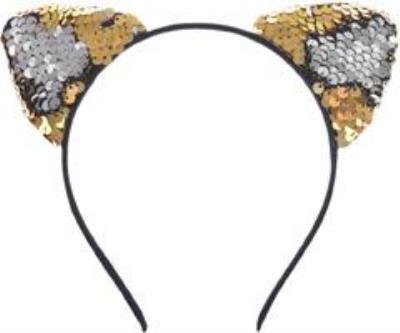 Opakowanie Opaska kot disco z cekinami dwustronnymi