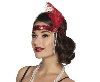 Opakowanie Opaska retro czerwona