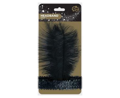 Opakowanie Opaska Retro Kabaret czarna