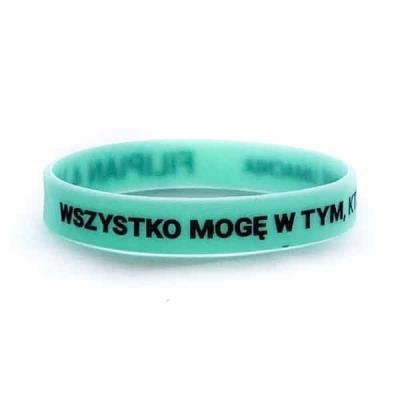 Opakowanie Opaska silikonowa - Wszystko mogę - turkusowa