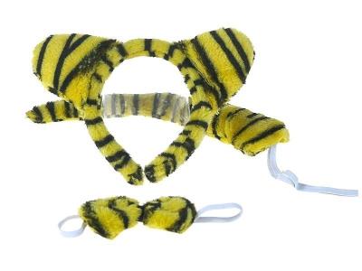 Opakowanie Opaska tygrys z ogonem pluszowy