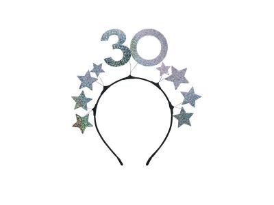 Opakowanie Opaska z gwiazdkami 30 srebrna