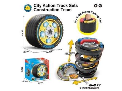 Opakowanie Opona zmieniająca się w piętrowy garaż