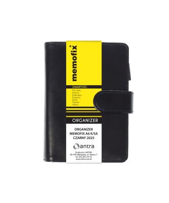 Opakowanie Organizer 2025 Memofix A6 K/SA czarny