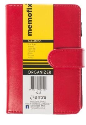 Opakowanie Organizer Memofix A6 K 3 czerwony