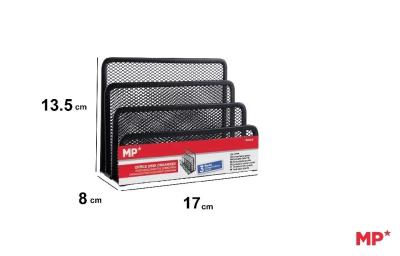 Opakowanie Organizer na biurko siatkowy metalowy czarny