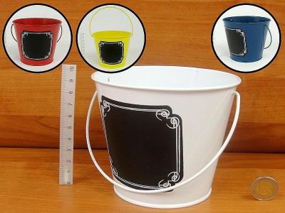 Opakowanie Organizer wiaderko met. z polem do pisania kredą