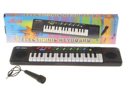 Opakowanie Organki 32 klawisze na baterie z mikrofonem