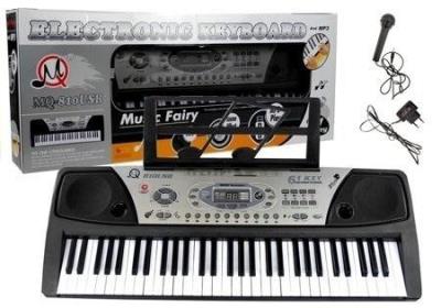 Opakowanie Organy keyboard + mikrofon zasilacz MQ-810 MP3