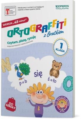 Okładka książki Ortograffiti z Bratkiem 1. Wersja 45 minut