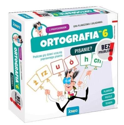 Ortografia na 6 z Profesorkiem JAWA. Wydawca: Jawa. SmakLiter.pl Opakowanie Ortografia na 6 z Profesorkiem JAWA