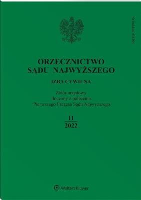 Okładka książki Orzecznictwo Sądu Najwyższego 11/2022